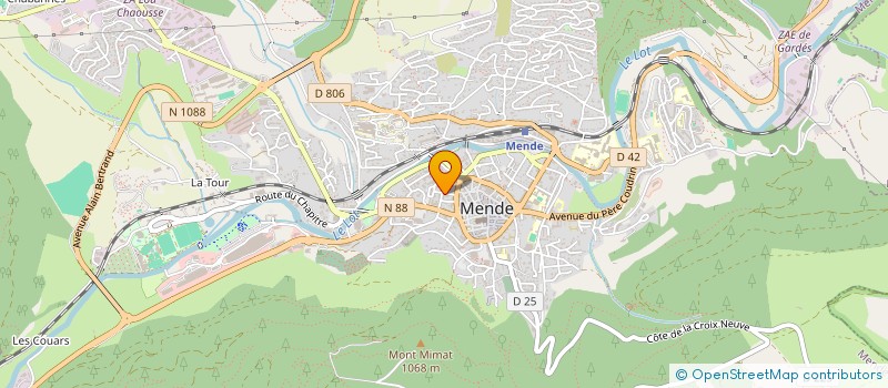 localisation de l'entreprise MONSIEUR ABDERRAHMAN OUAZZANI CHAHDI  MENDE