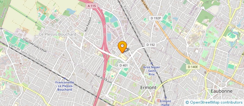 localisation de l'entreprise MONSIEUR ABDERRAHMAN SABRY à ERMONT