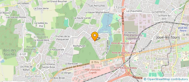 localisation de l'entreprise MONSIEUR ABDERRAHMAN TAMIM  CHAMBRAY-LES-TOURS