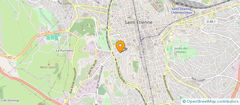 localisation de l'entreprise MONSIEUR ABDERRAHMANE ABBALACHE  SAINT-ETIENNE