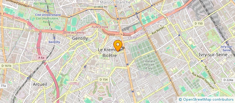 localisation de l'entreprise MONSIEUR ABDERRAHMANE ADEL  LE KREMLIN-BICETRE