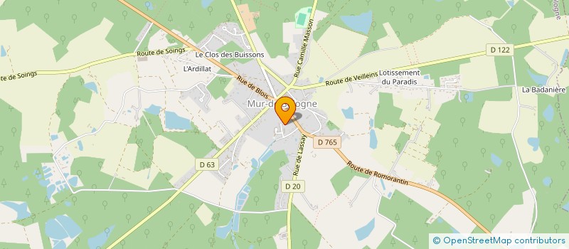 localisation de l'entreprise MONSIEUR ABDERRAHMANE AGNI  MUR-DE-SOLOGNE