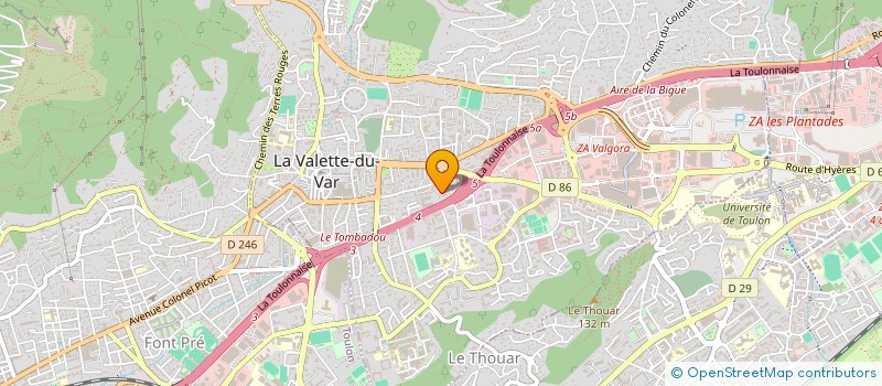 localisation de l'entreprise MONSIEUR ABDERRAHMANE AIDER à LA VALETTE-DU-VAR