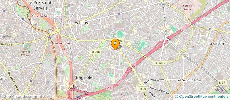 localisation de l'entreprise MONSIEUR ABDERRAHMANE AILAM à BAGNOLET