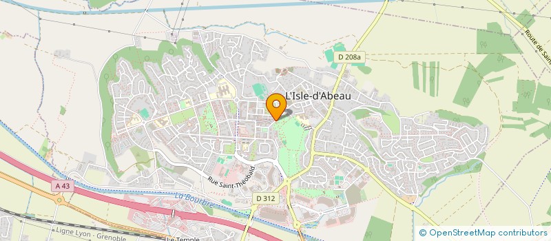 localisation de l'entreprise MONSIEUR ABDERRAHMANE AJIL  L'ISLE-D'ABEAU