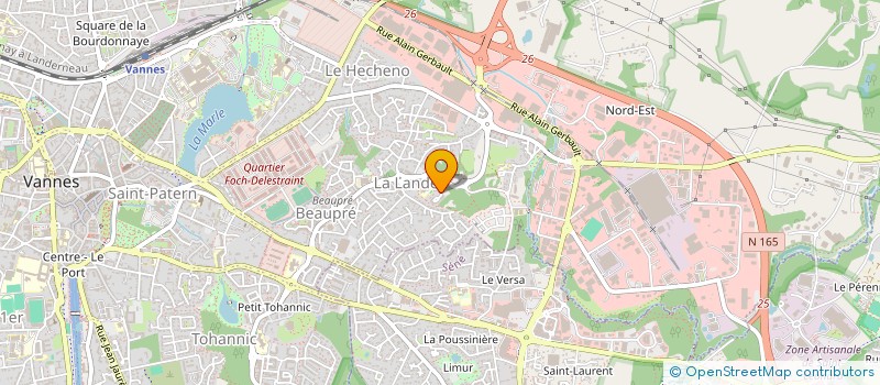 localisation de l'entreprise MONSIEUR ABDERRAHMANE ALLOUCHE à VANNES