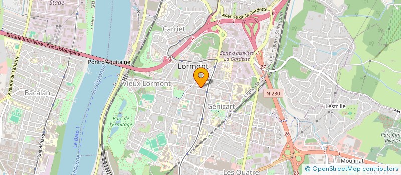 localisation de l'entreprise MONSIEUR ABDERRAHMANE ALOUANI  LORMONT