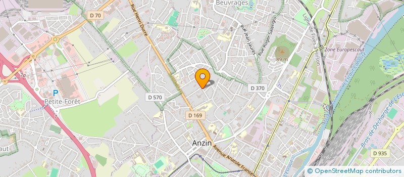 localisation de l'entreprise MONSIEUR ABDERRAHMANE AMARA  ANZIN