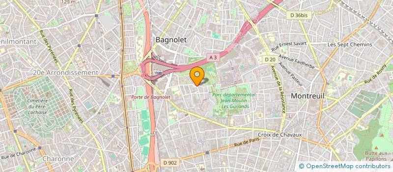 localisation de l'entreprise MONSIEUR ABDERRAHMANE AMRIOU à BAGNOLET