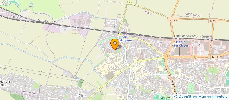 localisation de l'entreprise MONSIEUR ABDERRAHMANE BELARBI  PLAISIR