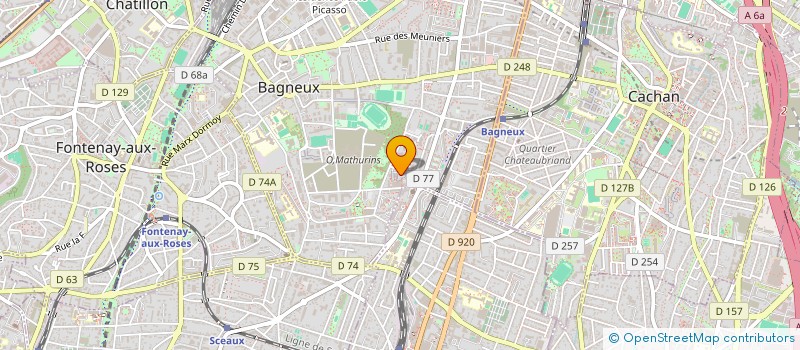localisation de l'entreprise MONSIEUR ABDERRAHMANE BELHAMIDECHE à BAGNEUX