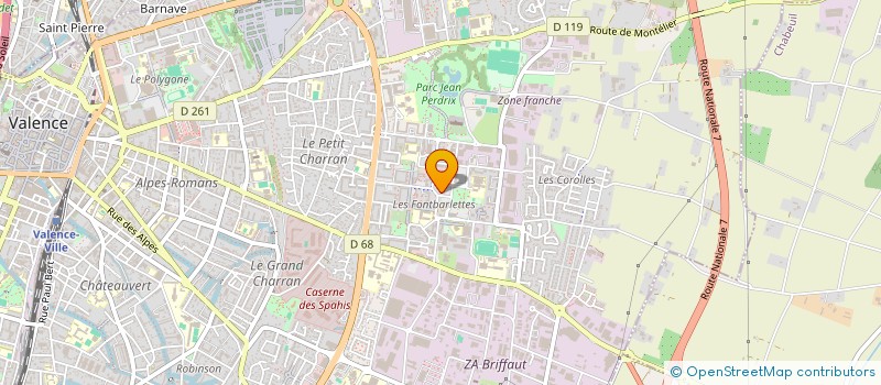 localisation de l'entreprise MONSIEUR ABDERRAHMANE BELHOUT  VALENCE