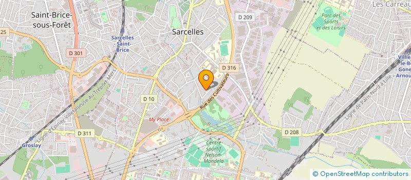 localisation de l'entreprise MONSIEUR ABDERRAHMANE BELMADI à SARCELLES