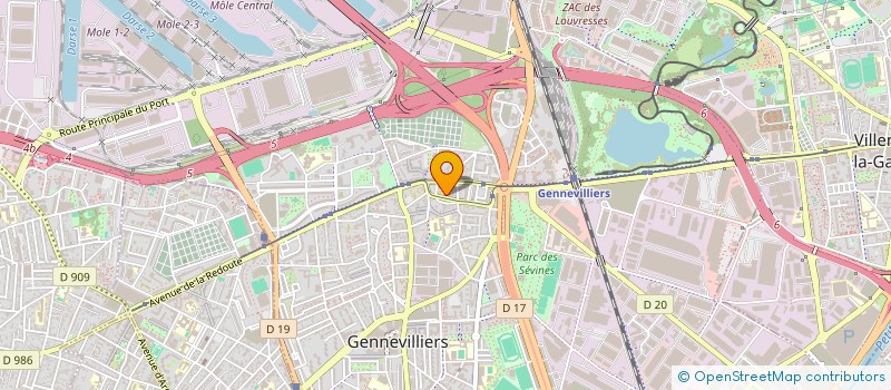 localisation de l'entreprise MONSIEUR ABDERRAHMANE BEN LAMALEM à GENNEVILLIERS