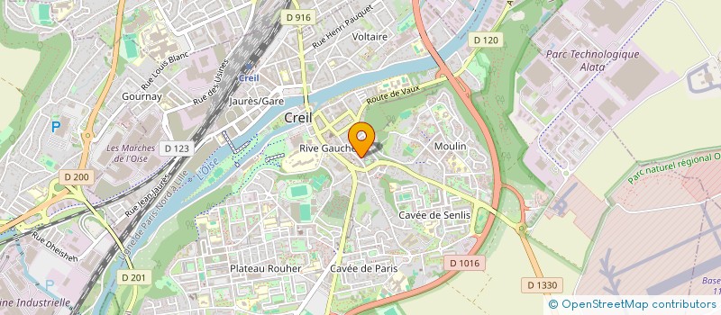 localisation de l'entreprise MONSIEUR ABDERRAHMANE BENAYED  CREIL