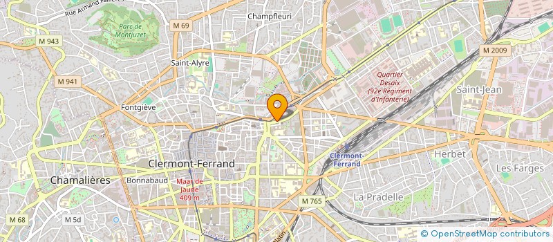 localisation de l'entreprise MONSIEUR ABDERRAHMANE BENBOUALI  CLERMONT-FERRAND