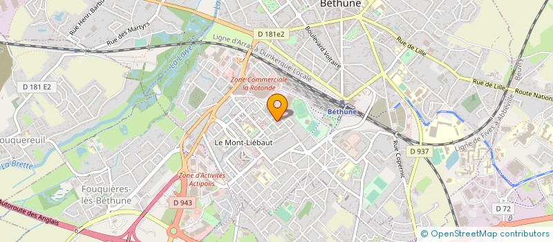 localisation de l'entreprise MONSIEUR ABDERRAHMANE BENDRIS à BETHUNE