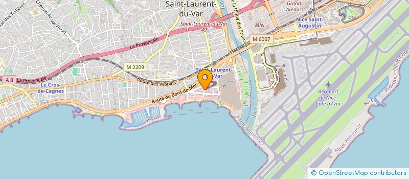 localisation de l'entreprise MONSIEUR ABDERRAHMANE BENHAMAHOUM à SAINT-LAURENT-DU-VAR