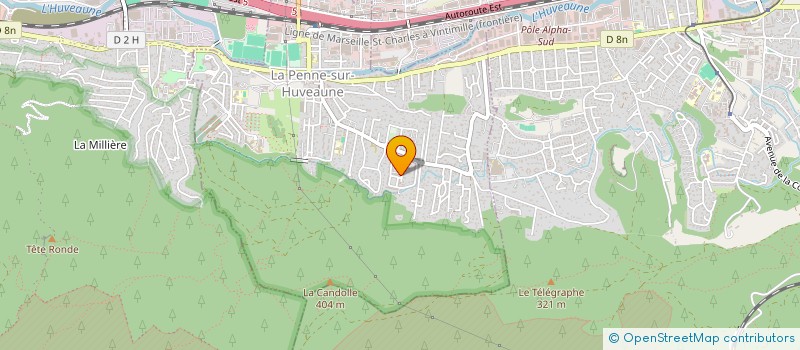 localisation de l'entreprise MONSIEUR ABDERRAHMANE BENSACI  LA PENNE-SUR-HUVEAUNE