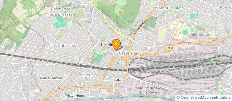 localisation de l'entreprise MONSIEUR ABDERRAHMANE BENZIANE  CHELLES