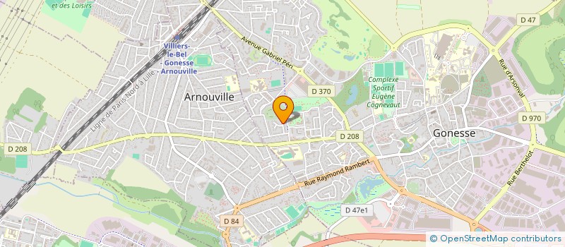 localisation de l'entreprise MONSIEUR ABDERRAHMANE BIRECHE à GONESSE