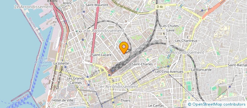 localisation de l'entreprise MONSIEUR ABDERRAHMANE BOUDJAMAA  MARSEILLE