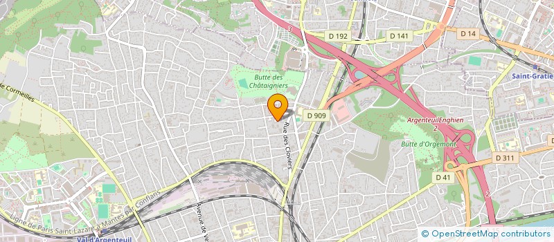 localisation de l'entreprise MONSIEUR ABDERRAHMANE BOUKERMA  ARGENTEUIL