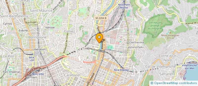 localisation de l'entreprise MONSIEUR ABDERRAHMANE BOULAHOUACHE à NICE