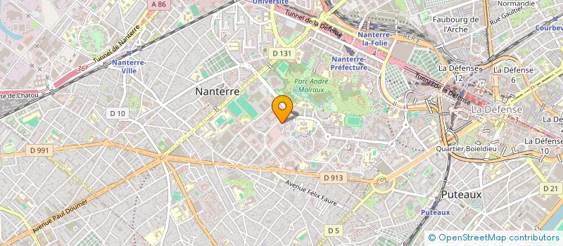 localisation de l'entreprise MONSIEUR ABDERRAHMANE BOUMAIZA à NANTERRE