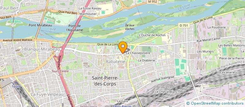 localisation de l'entreprise MONSIEUR ABDERRAHMANE BRIHMAT  SAINT-PIERRE-DES-CORPS