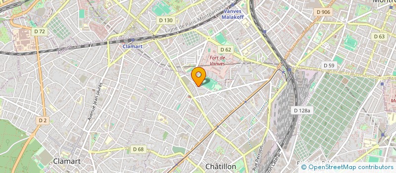 localisation de l'entreprise MONSIEUR ABDERRAHMANE DERGHAL  CHATILLON