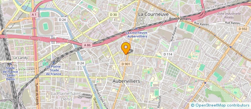 localisation de l'entreprise MONSIEUR ABDERRAHMANE EL ALAOUI  AUBERVILLIERS