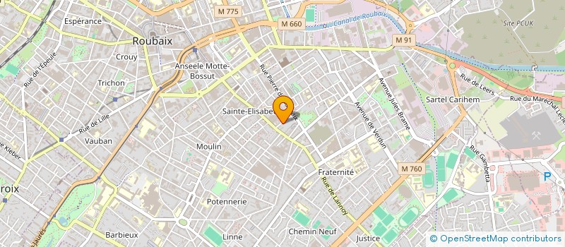 localisation de l'entreprise MONSIEUR ABDERRAHMANE FERHAOUI  ROUBAIX