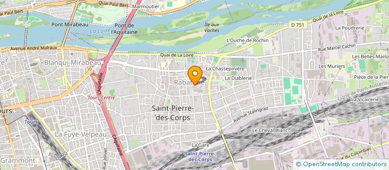 localisation de l'entreprise MONSIEUR ABDERRAHMANE FETTOUCHE  SAINT-PIERRE-DES-CORPS