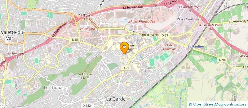 localisation de l'entreprise MONSIEUR ABDERRAHMANE FOUL  LA GARDE