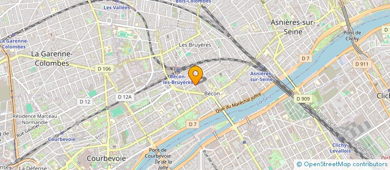 localisation de l'entreprise MONSIEUR ABDERRAHMANE HALLALI à COURBEVOIE