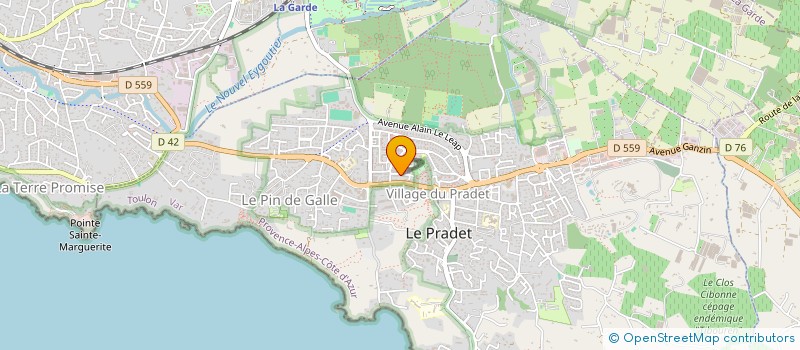 localisation de l'entreprise MONSIEUR ABDERRAHMANE HAMDI à LE PRADET