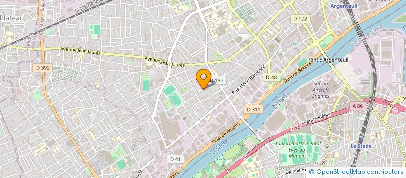 localisation de l'entreprise MONSIEUR ABDERRAHMANE HENNI  ARGENTEUIL