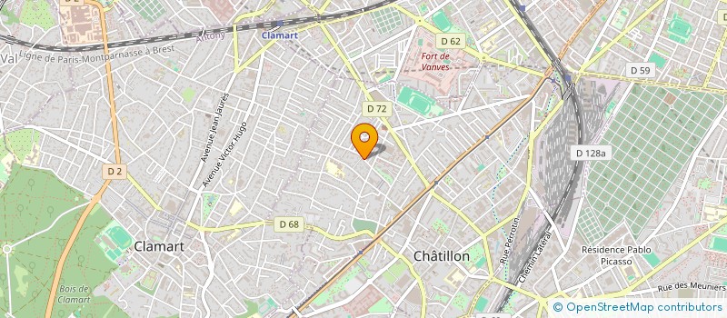 localisation de l'entreprise MONSIEUR ABDERRAHMANE HIDOUR à CHATILLON