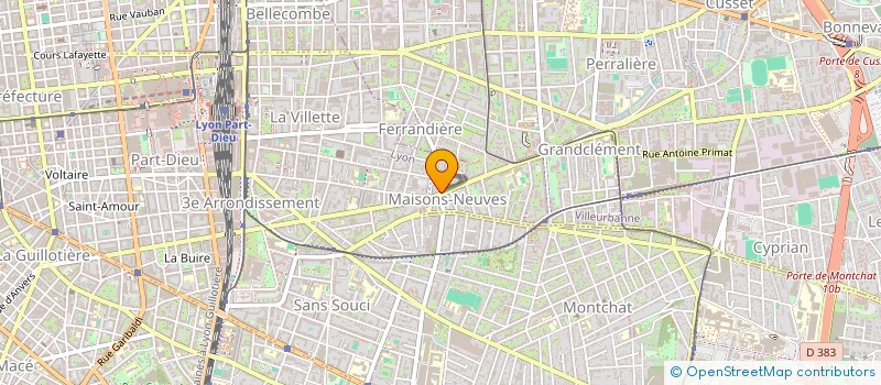 localisation de l'entreprise MONSIEUR ABDERRAHMANE KABI  VILLEURBANNE