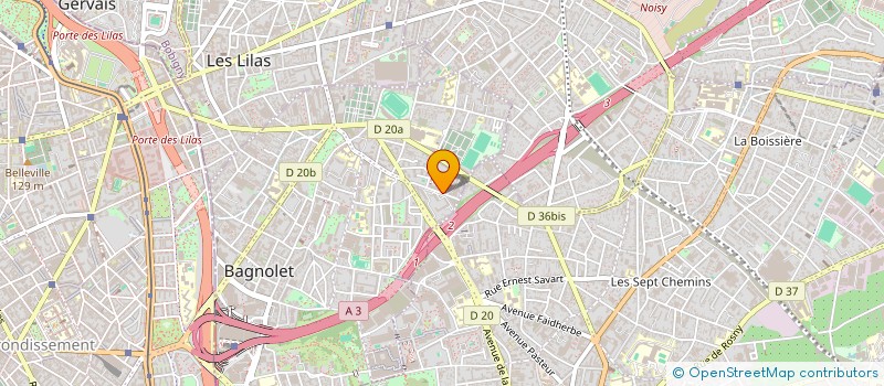 localisation de l'entreprise MONSIEUR ABDERRAHMANE LADJOUI à BAGNOLET