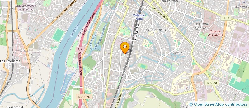 localisation de l'entreprise MONSIEUR ABDERRAHMANE LALDJI  VALENCE