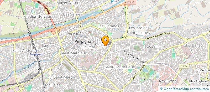 localisation de l'entreprise MONSIEUR ABDERRAHMANE LOUKILI  PERPIGNAN