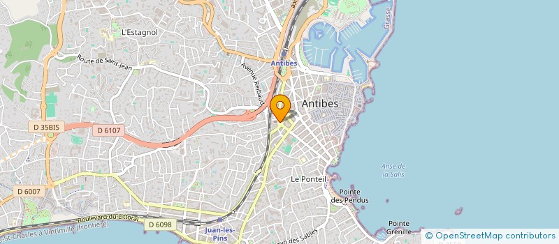 localisation de l'entreprise MONSIEUR ABDERRAHMANE MAOUCHE  ANTIBES