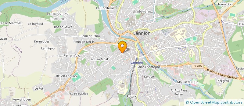 localisation de l'entreprise MONSIEUR ABDERRAHMANE MERAR à LANNION