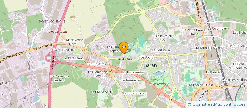 localisation de l'entreprise MONSIEUR ABDERRAHMANE MEZAACHE à SARAN