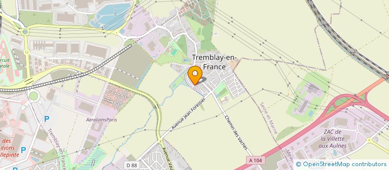 localisation de l'entreprise MONSIEUR ABDERRAHMANE MOUANI à TREMBLAY-EN-FRANCE