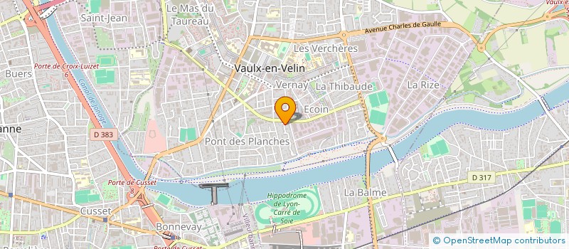 localisation de l'entreprise MONSIEUR ABDERRAHMANE OUESLATI  VAULX EN VELIN