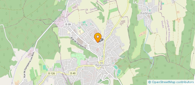 localisation de l'entreprise MONSIEUR ABDERRAHMANE RACHEDI à BEAUCOURT