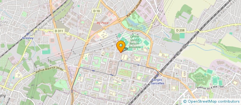 localisation de l'entreprise MONSIEUR ABDERRAHMANE RADJAI  SARCELLES